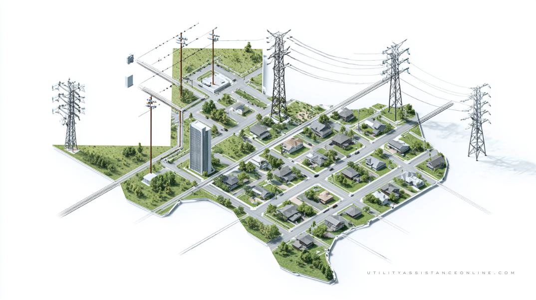 Diagram showing smart grid resilience technologies including sensors, underground lines, and rerouting capabilities