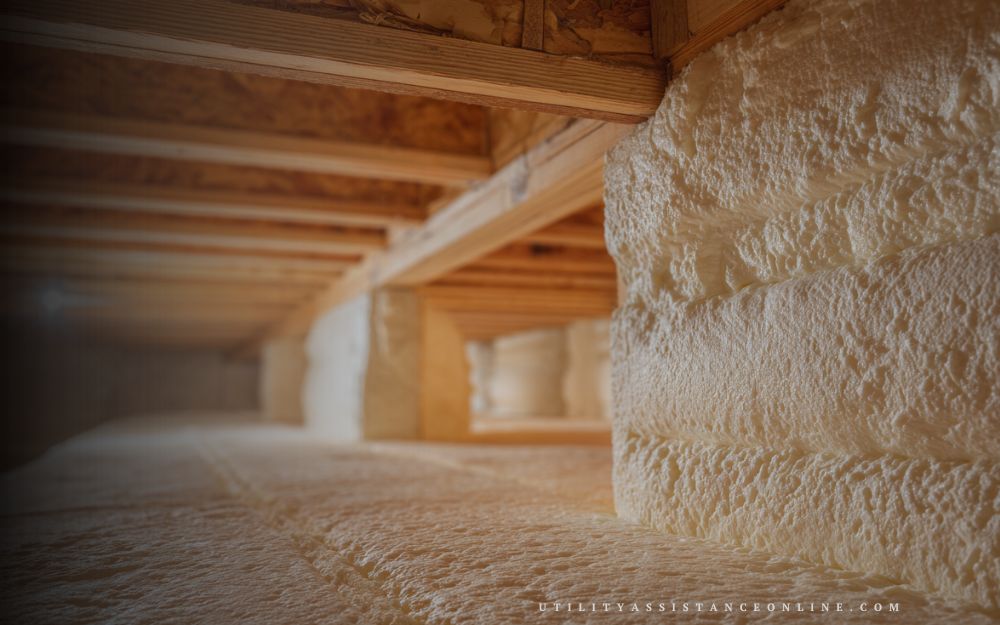 Moisture protection with closed-cell spray foam insulation in a home