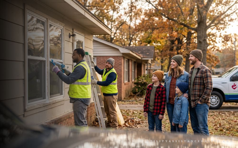 Family benefiting from the Arkansas Weatherization Assistance Program