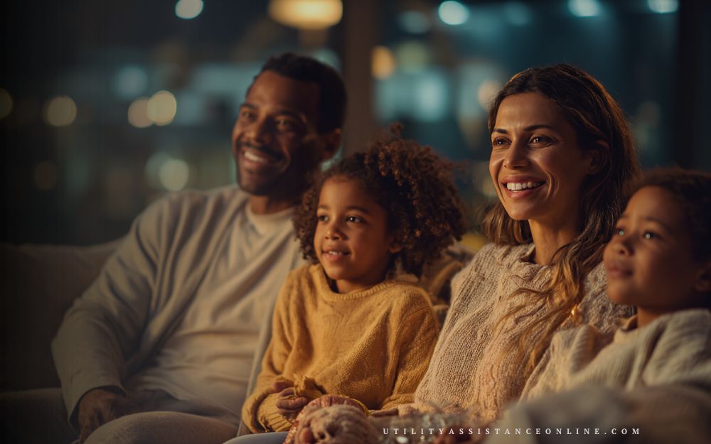 Family receiving energy assistance support services