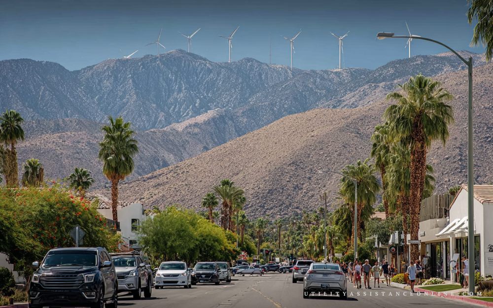 Modern wind turbines generating renewable electricity under bright skies
